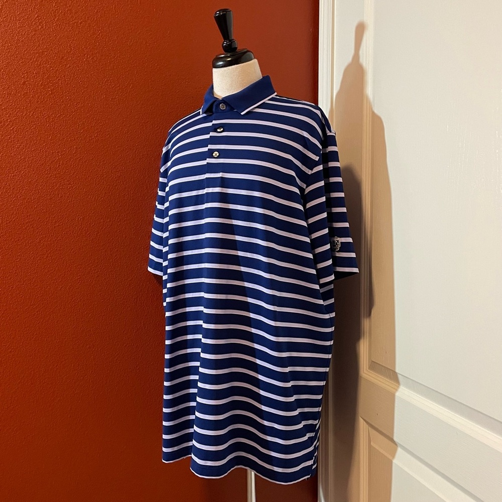 Greyson Men’s Classic‎ Golf Bold Striped Stretch Performance Golfing Wolf Polo